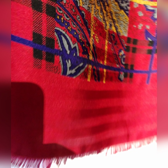 Rare Find Vintage Christian Dior Heavy Silk Herringbone w Paisley Motif - Picture 5 of 5